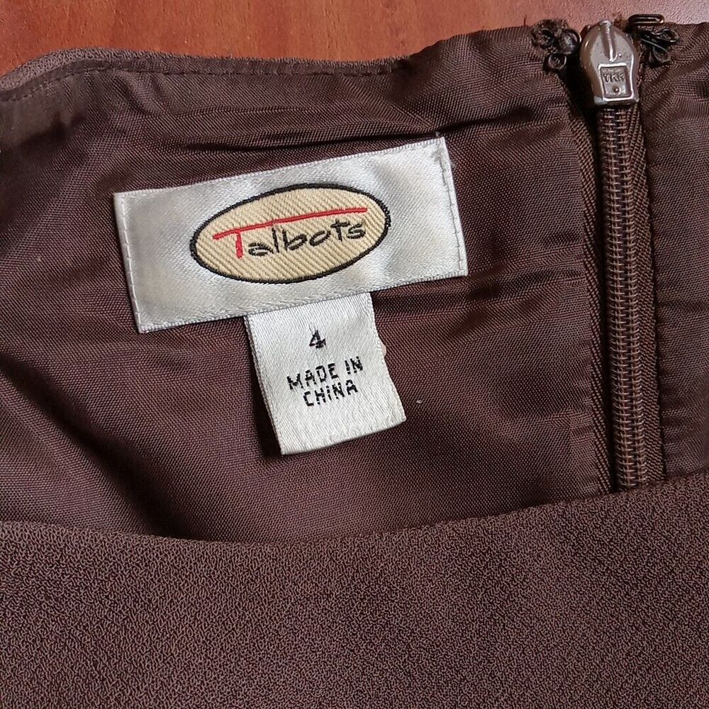 Talbots Dress Women's Size 4 Brown No Material Tag * - Picture 10 of 10